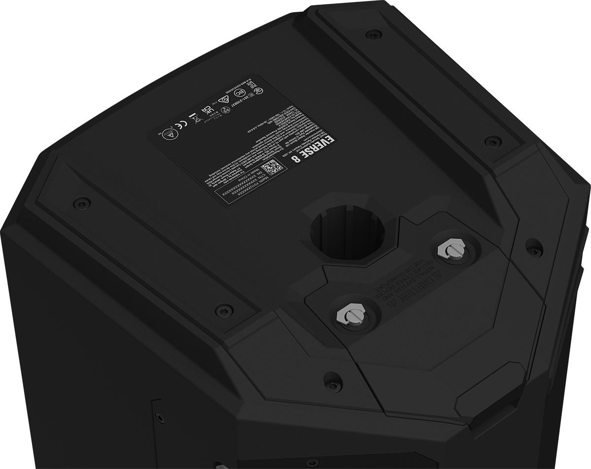 Electro-Voice EVERSE 8 Weatherized Battery-Powered Loudspeaker With Bluetooth, Black