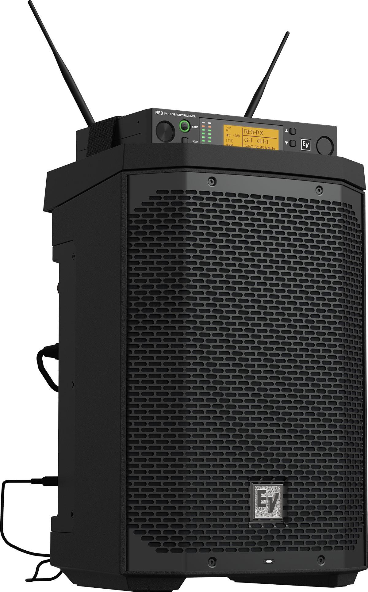 Electro-Voice EVERSE 8 Weatherized Battery-Powered Loudspeaker With Bluetooth, Black