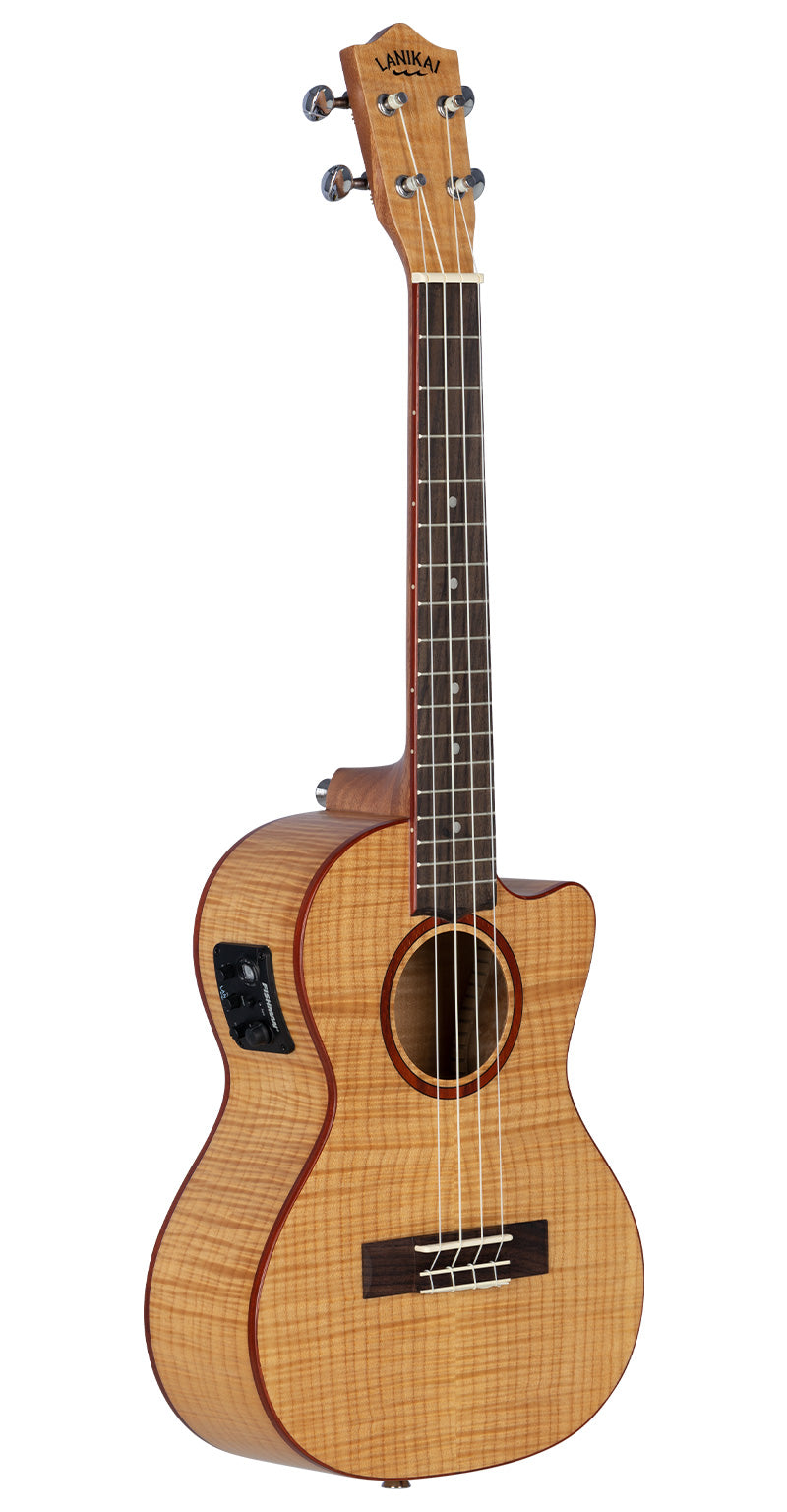 Lanikai Flame Maple Baritone A/E Ukulele