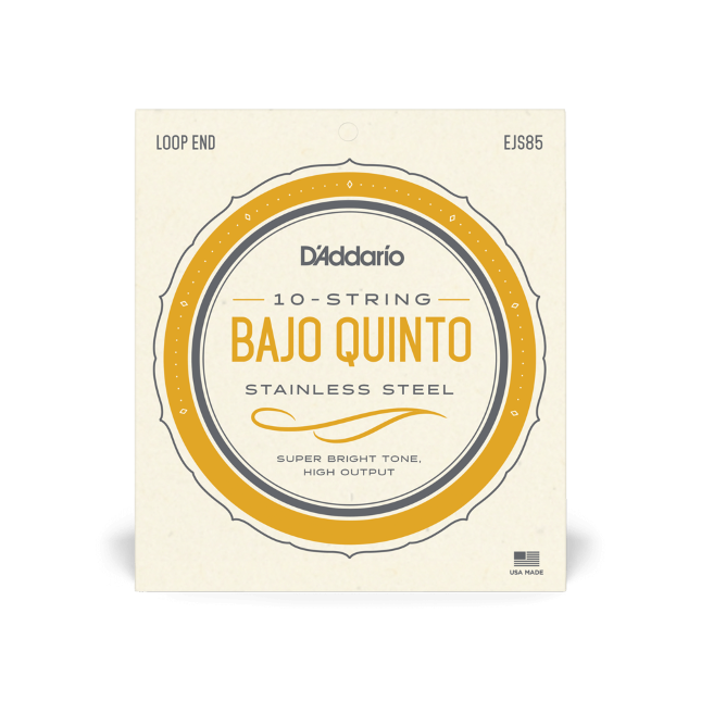 D'addario EJS85 Bajo Quinto 10-String set, Stainless Steel