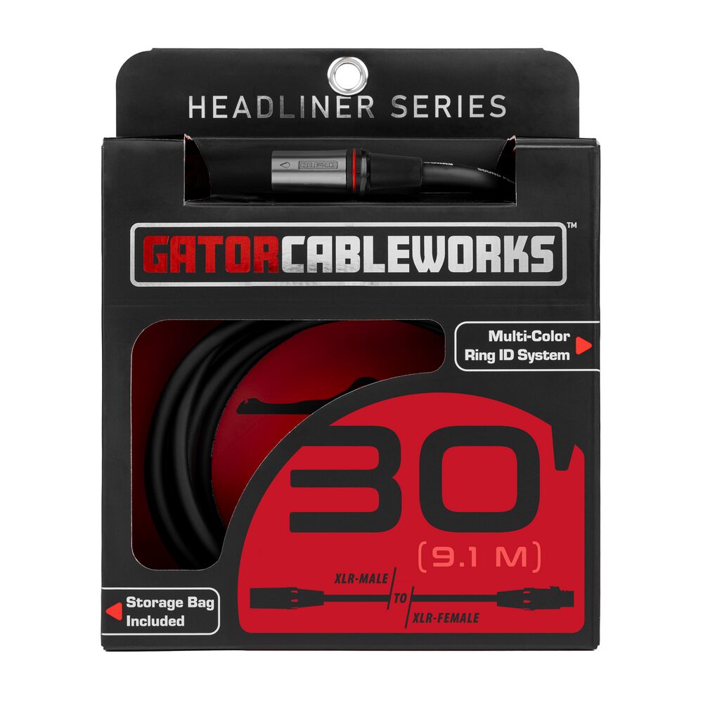 Gator Cableworks Headliner Series 30 Foot XLR Microphone Cable