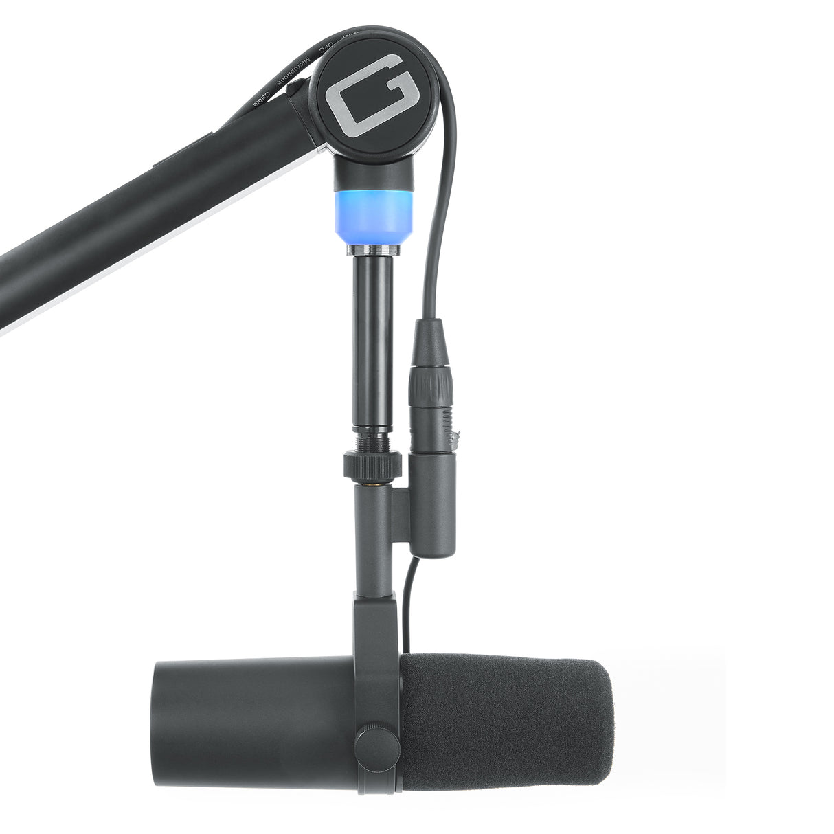 Gator Professional Broadcast Boom Mic Stand with Led Light