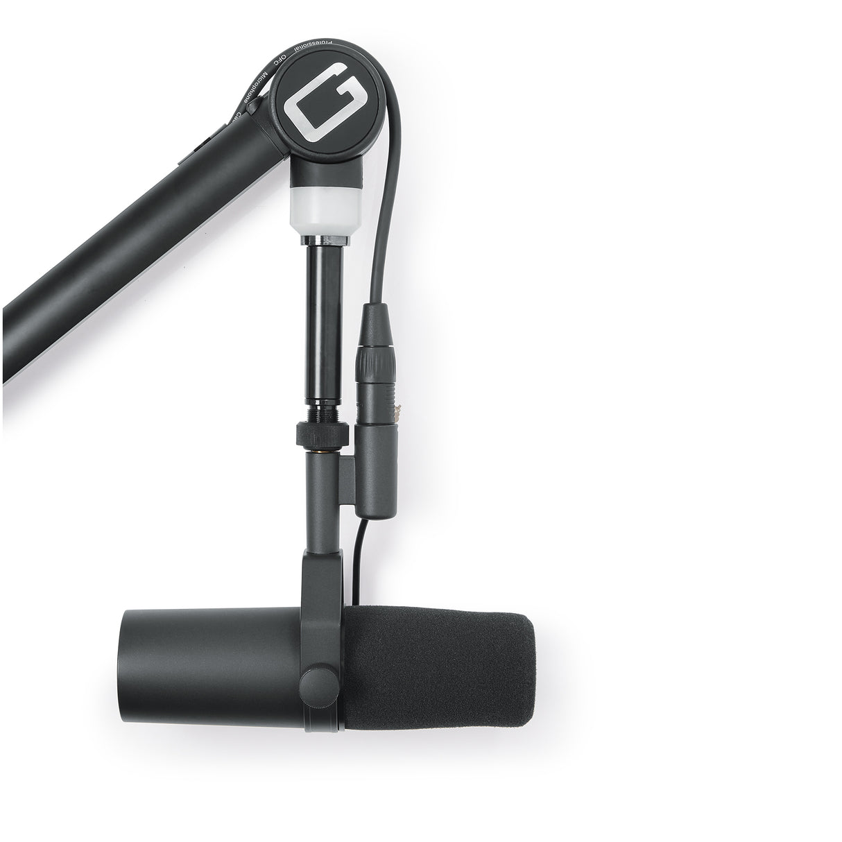 Gator Professional Broadcast Boom Mic Stand with Led Light