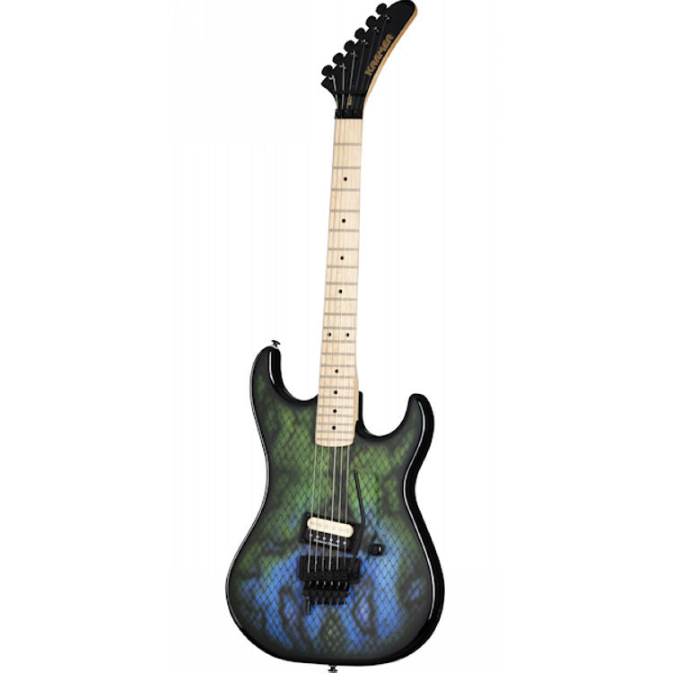 Kramer Baretta Electric Guitar - Snakeskin Green Blue Fade