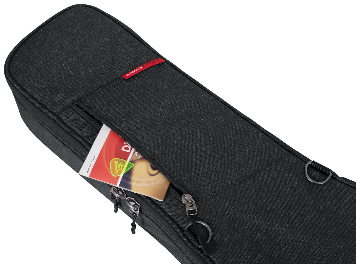 Gator Transit Acoustic Guitar Bag; Charcoal