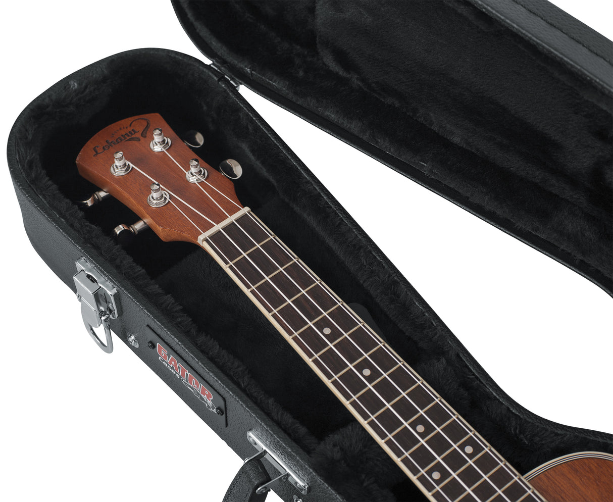 Gator Concert Ukulele Wood Guitar Case Black