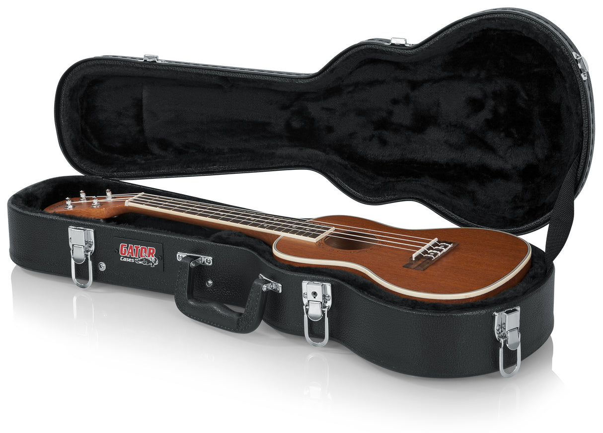 Gator Concert Ukulele Wood Guitar Case Black