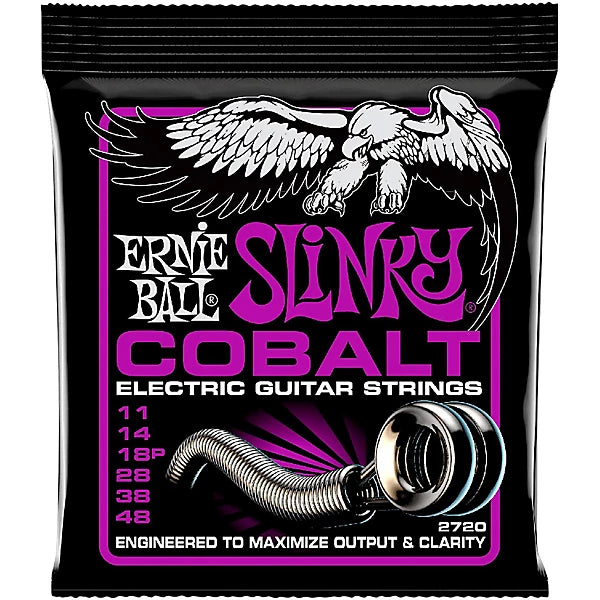 Ernie Ball Power Slinky Cobalt Electric Guitar Strings 11-48 Gauge