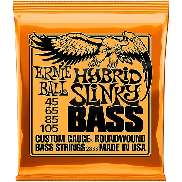 Ernie Ball Hybrid Slinky Nickel Wound Electric Bass Strings 45-105