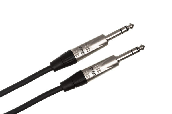 Hosa HSS-005 Pro Balanced Interconnect, REAN 1/4 in TRS to Same, 5 ft