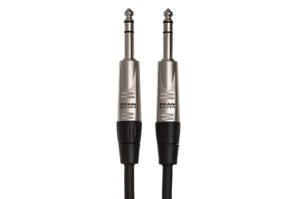 Hosa HSS-005 Pro Balanced Interconnect, REAN 1/4 in TRS to Same, 5 ft