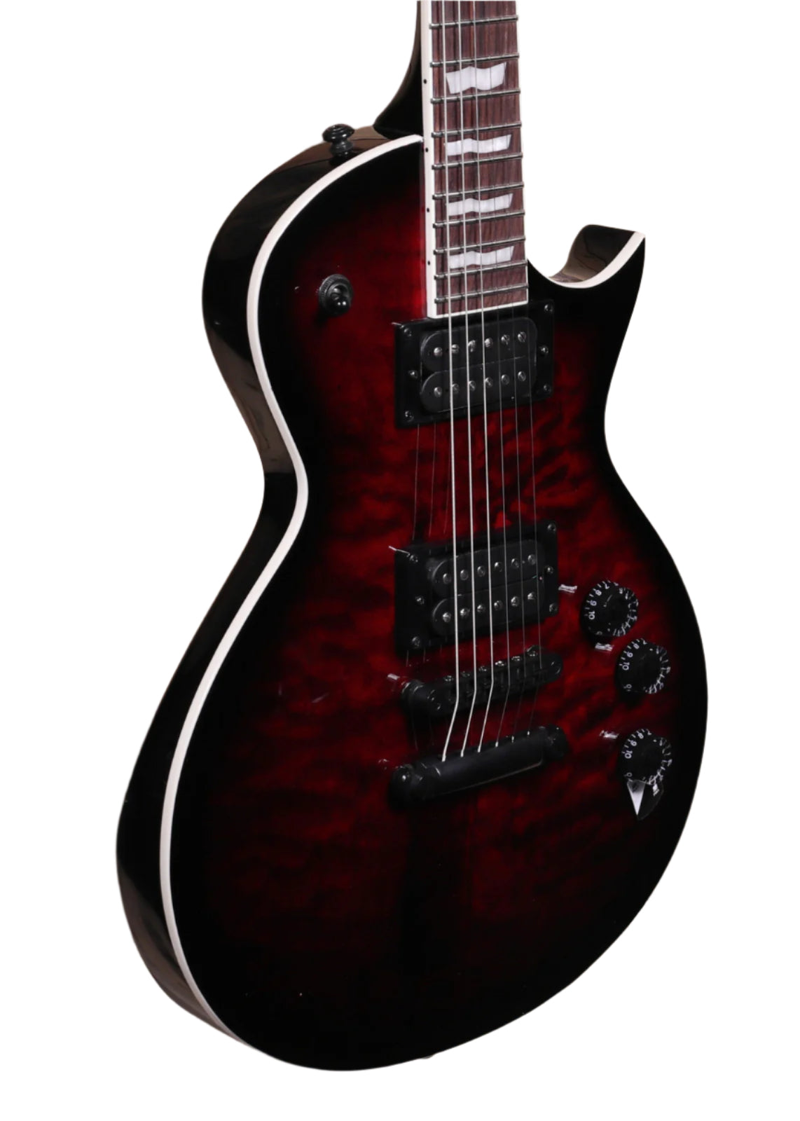 LTD EC-256QM See Thru Black Cherry Sunburst