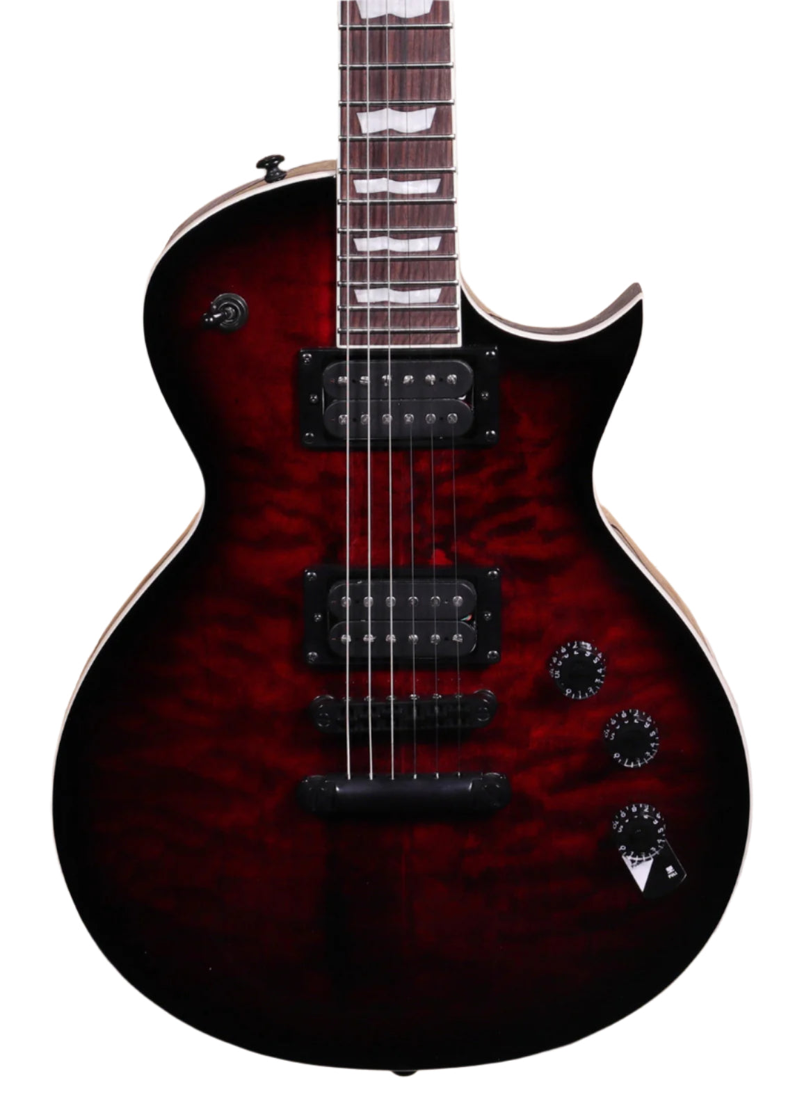LTD EC-256QM See Thru Black Cherry Sunburst