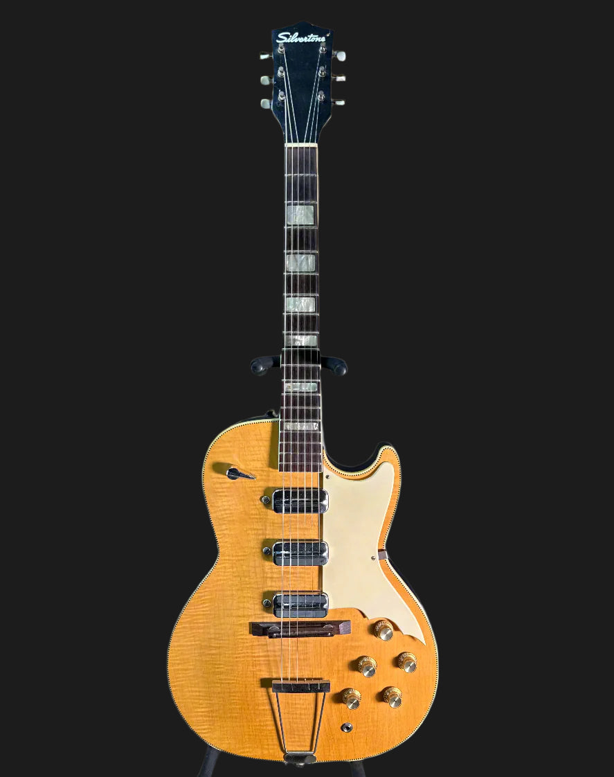 Used Silvertone Speed Demon 60's w/Case - Blond