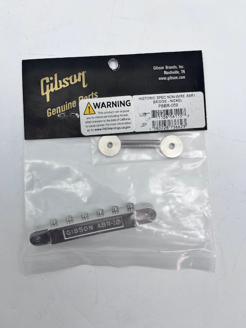 Gibson Accessories Historic Non-Wire ABR-1 Bridge - Nickel