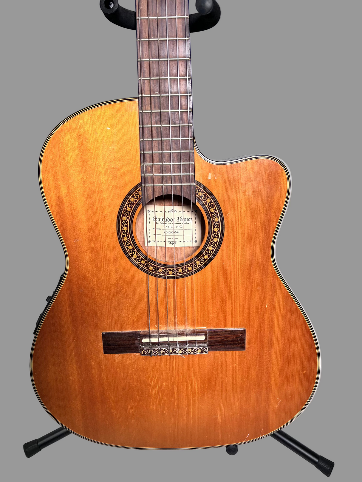 Used Salvadore Ibanez GASTCE-14-02 Nylon String Electric