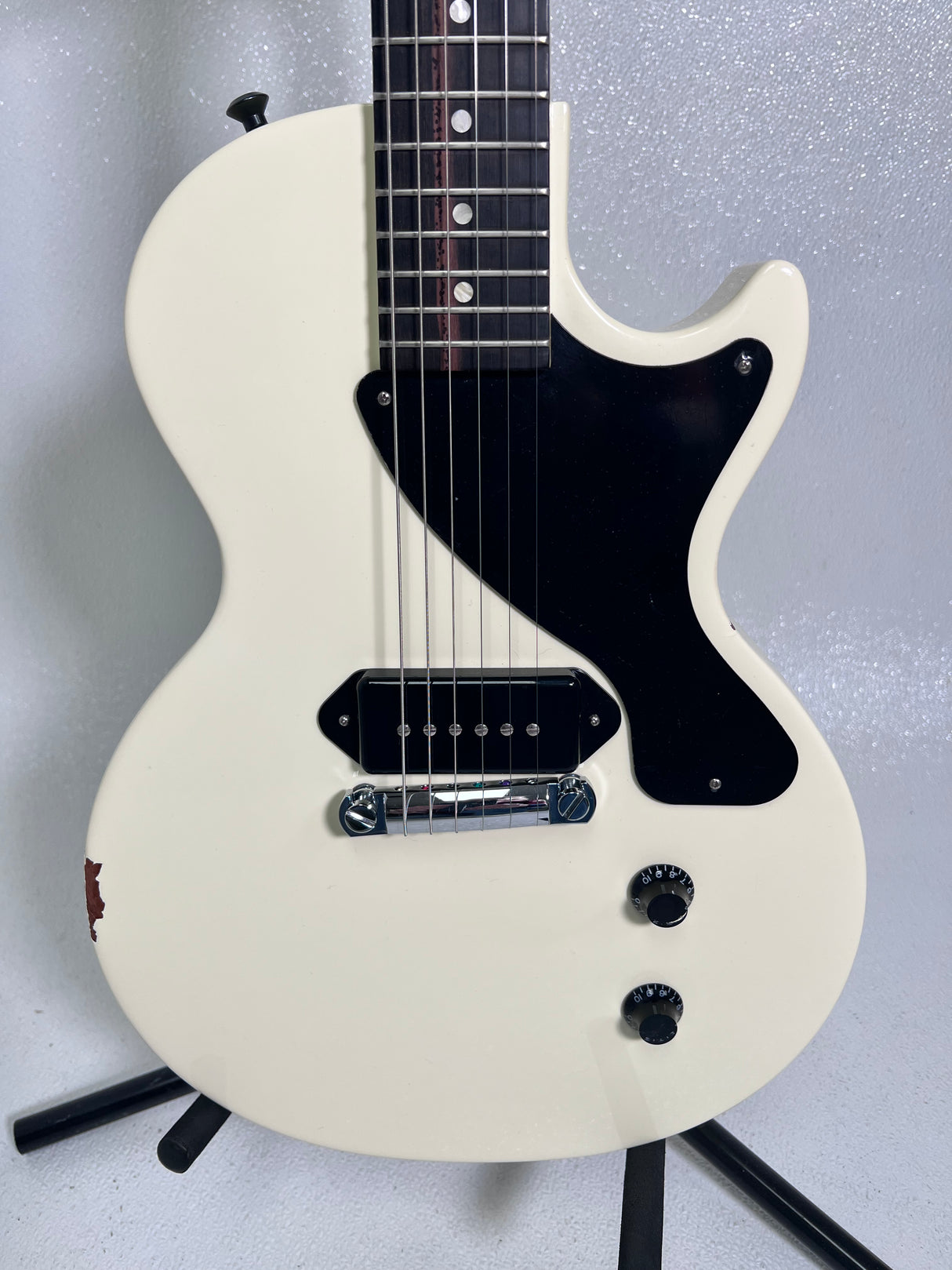 Used Gibson Billy Joe Armstrong Les Paul Jnr Alpine White W/ Case