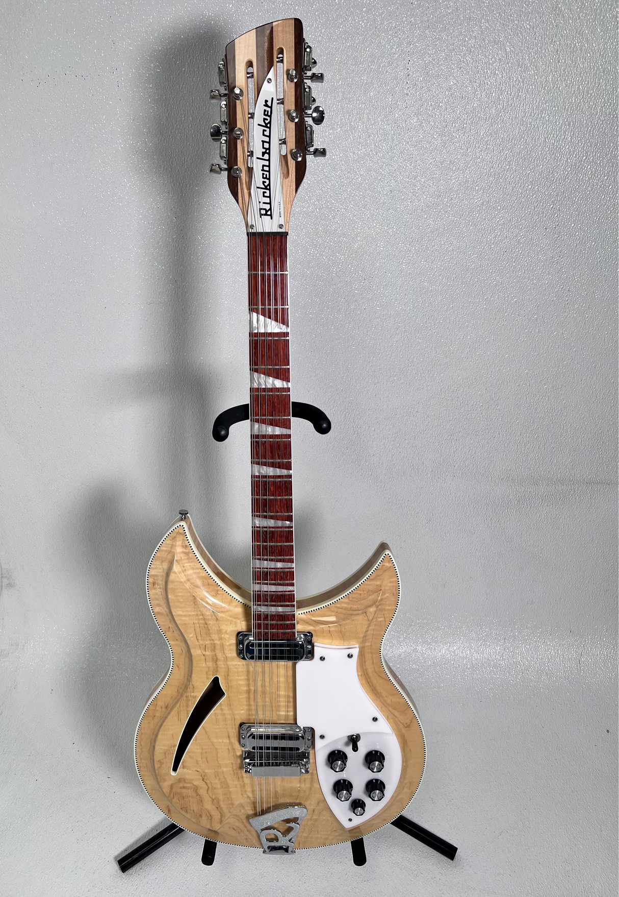 Used Rickenbacker 381/12 Maple Glo W/ Hard Case