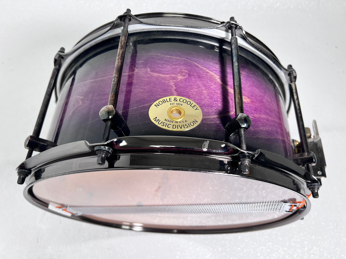 Used Noble & Cooley 6"x14" Beech Snare Gloss Purple Stain
