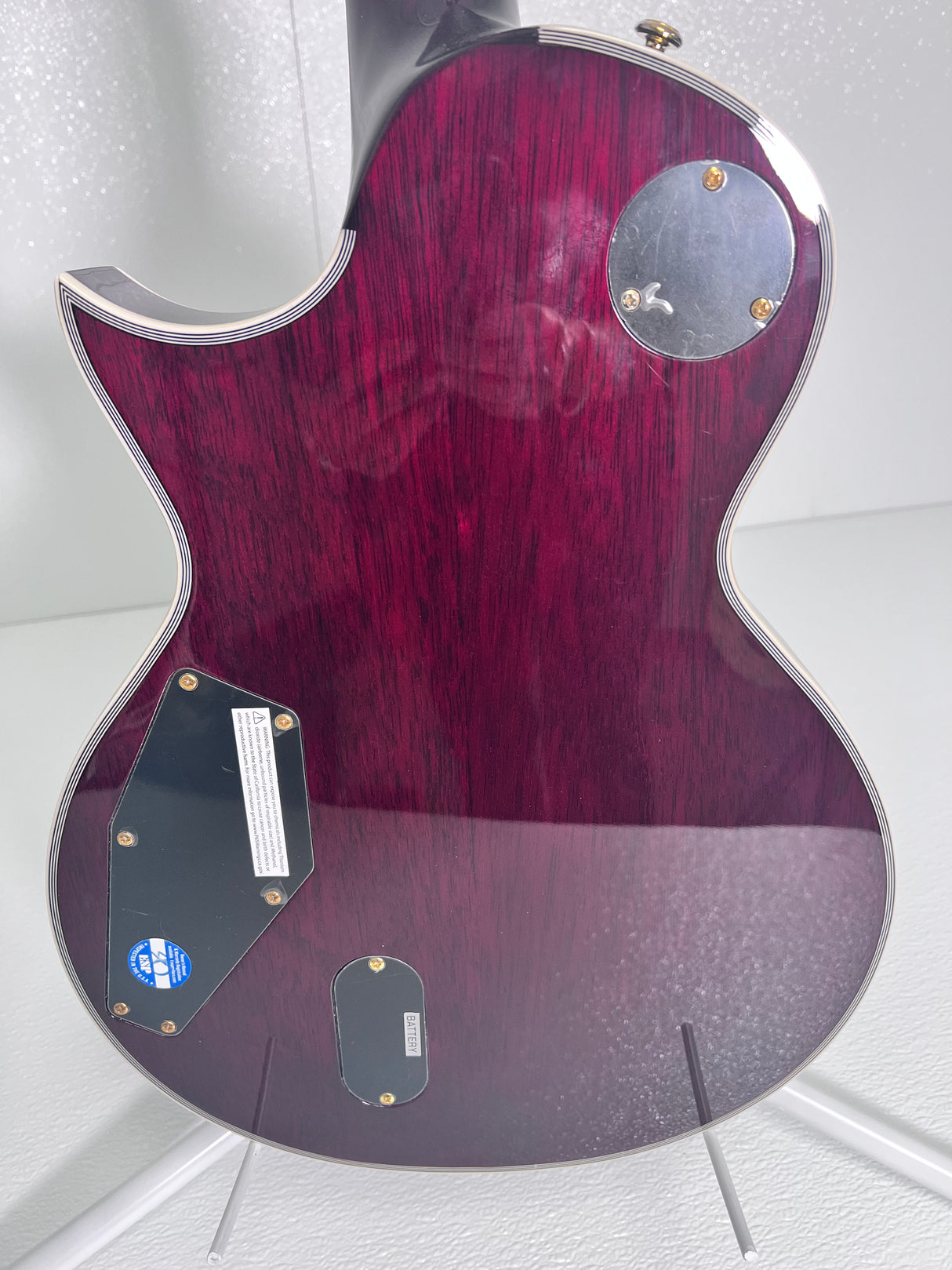 Used ESP LTD EC-1000T Deluxe - See through Black Cherry w/case & EMG Pick ups