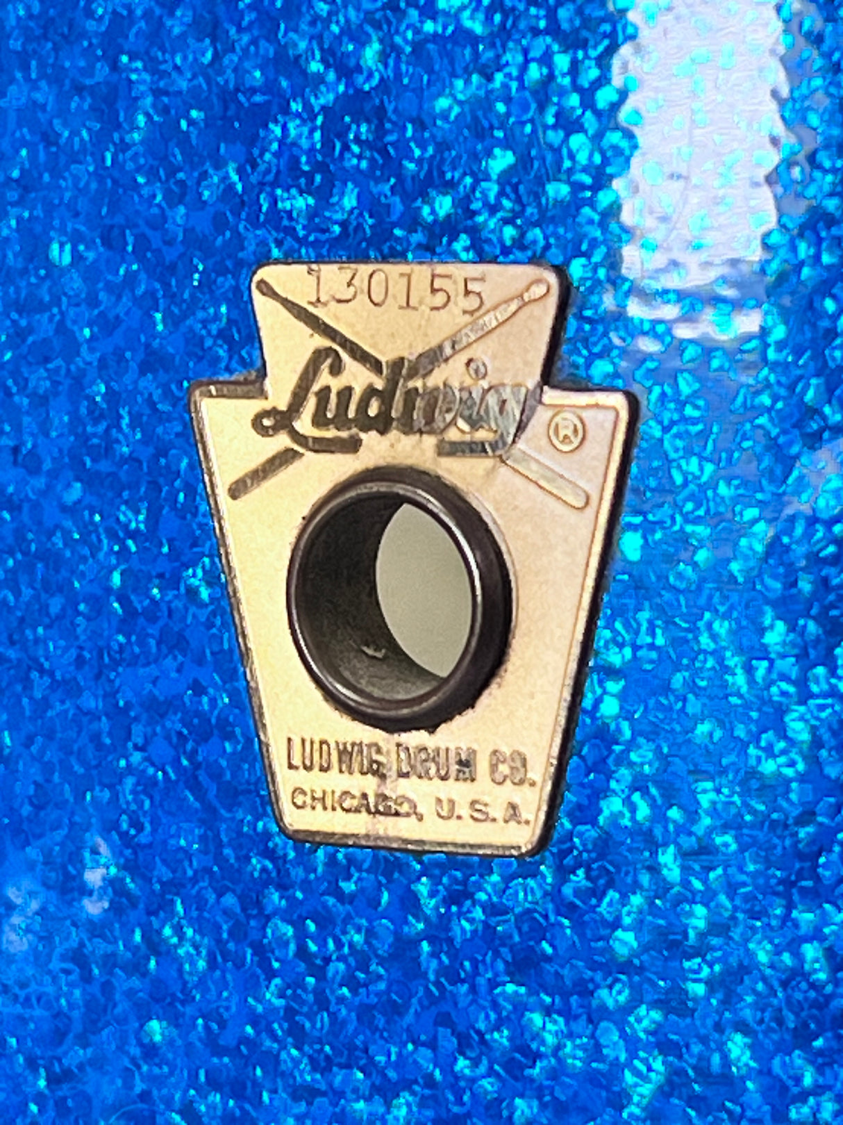 Used Ludwig 1965 Hollywood Set (5pc w/snare stand)