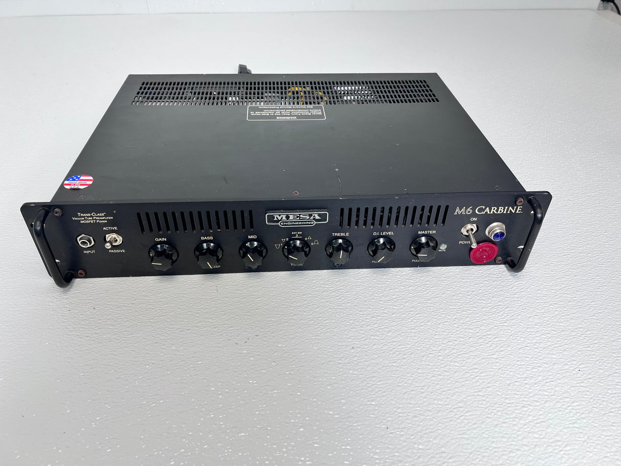 Used Mesa Boogie M6 Carbine 600 Bass Amp Head (power cord inc)