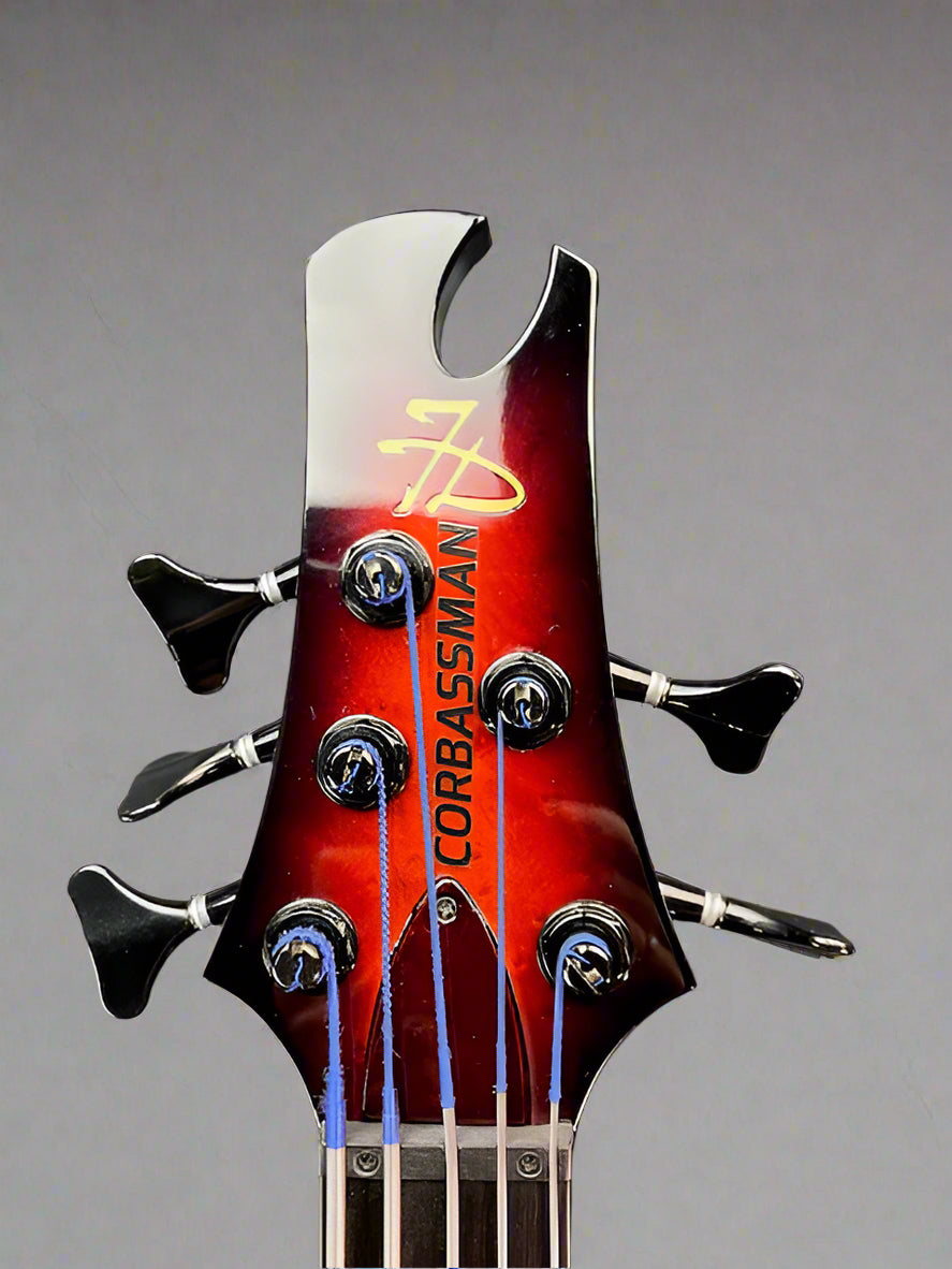 Used Jerzy Drozd Custom 5 String Fretless Bass - Red Burst (AVAIL 05.14.25)