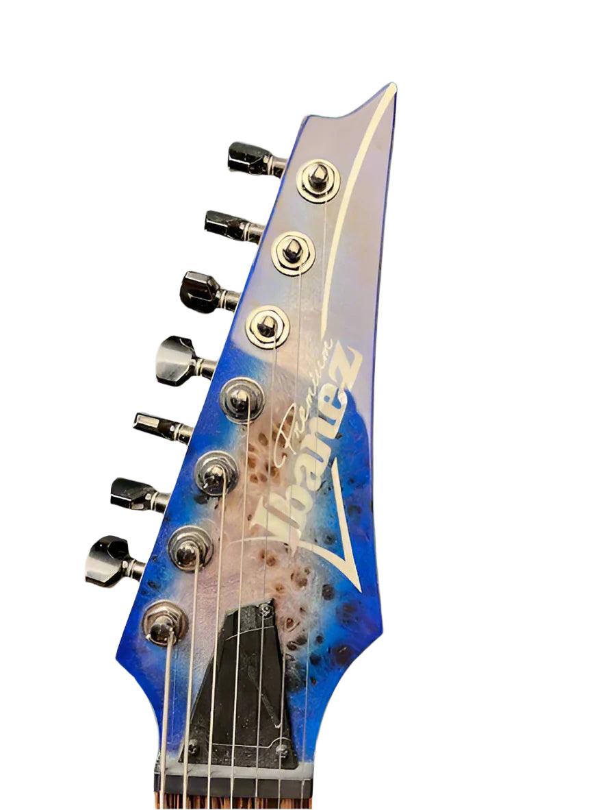 Used Ibanez RG1027PBF Electric Guitar w/Bag - Cerulean Blue
