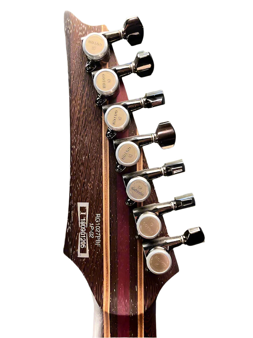 Used Ibanez RG1027PBF Electric Guitar w/Bag - Cerulean Blue