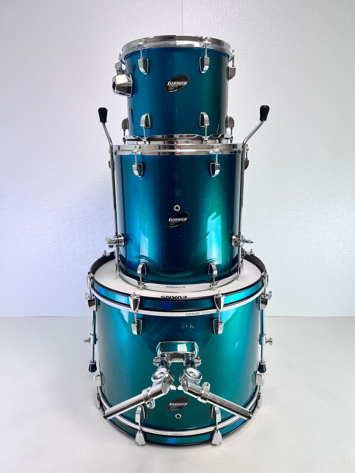Used Ludwig Accent CS Combo 3pc Kit- 12', 16 & 22"