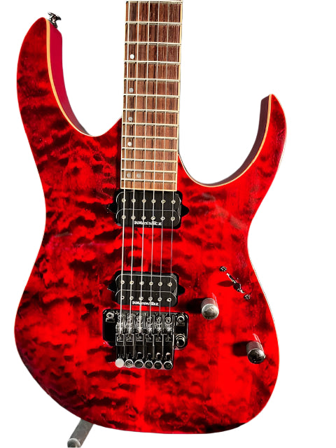 Used Ibanez RG G200 M2 Electric Guitar - Red Quilt