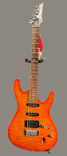 Used Ibanez SA160FM SA Series 100 Electric Guitar - Quilted Maple Honeyburst