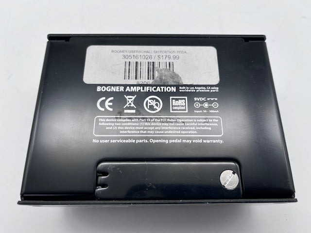 Used Bogner Uberschall Distortion Pedal