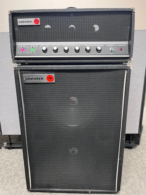 Used Univox 1051200 watt Bass- Head w/2 2X12 Cabinet