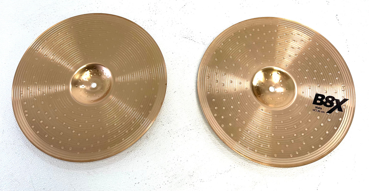 Used Sabian B8X Hi Hats 14"