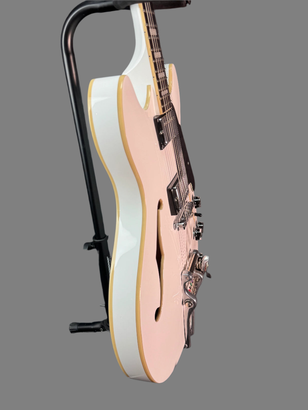 USED D'Angelico Premier Double Cut W/ Bigsby White (With Case)