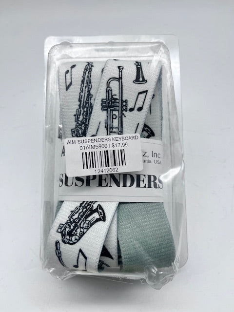 Band Themed Festive Suspenders