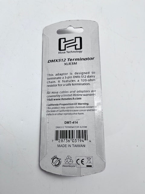 DMX512 Terminator XLR3M