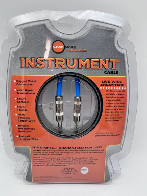 Live Wire Advantage Instrument Cable 15ft