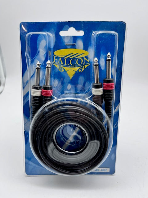Falcon Stereo Interconnect Cable - Dual 1/4-inch TS Male to Same 10ft