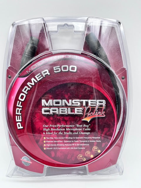 Monster Performer 500 Microphone Cable 10ft