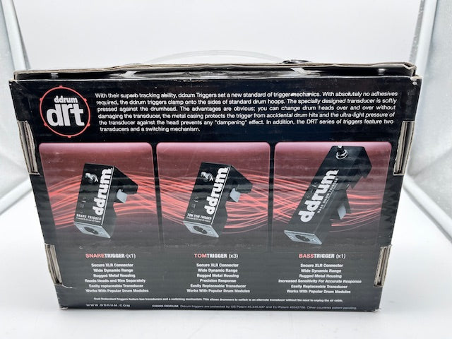 Ddrum DRT Trigger Set (3x Tom, 1x Snare, 1x Kick)