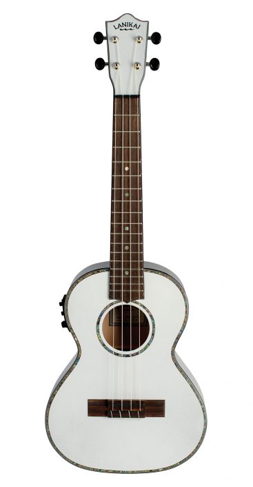 Lanikai JMS-EWT1 Julia Michaels White Pearl Tenor A/E Signature Ukulele