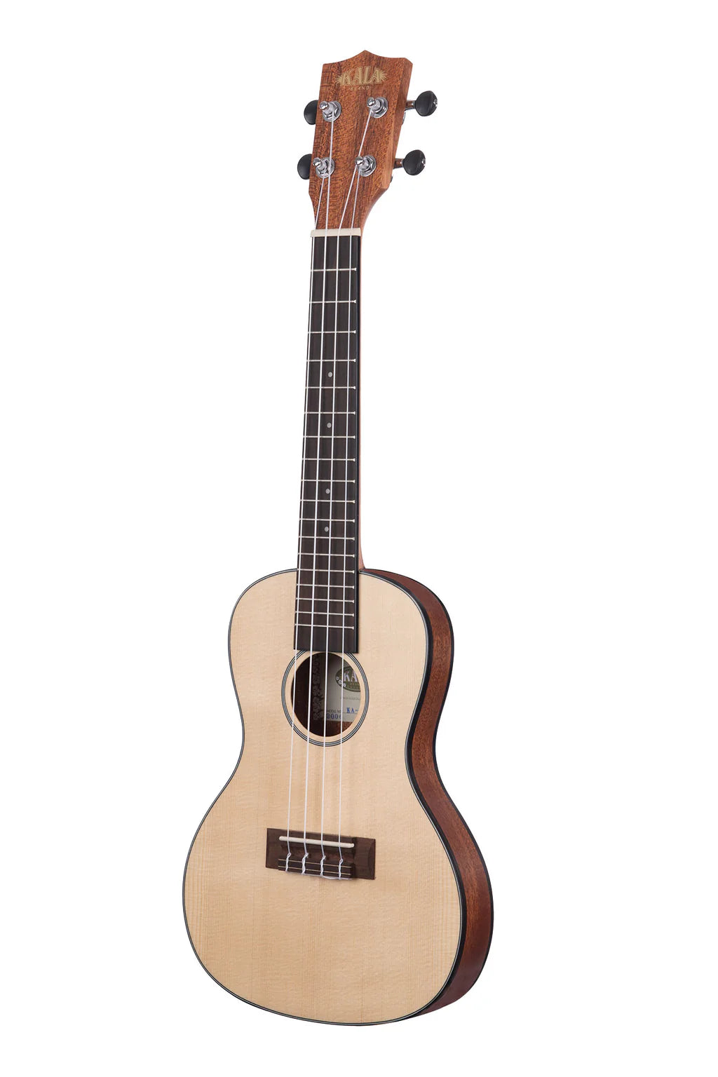 Kala KA-SSTU-C Travel Series Concert Ukulele, Natural Spruce