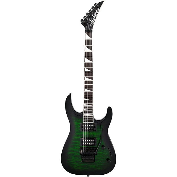 Jackson JS32Q DKA JS Series Dinky Arch Top Electric Guitar, Transparent Green Burst