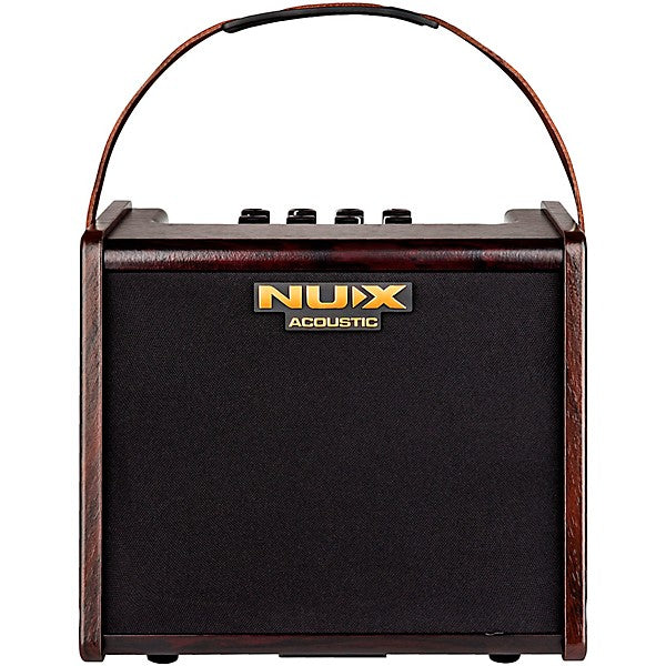 NUX Stageman AC 25 25W 2 Channel Modeling Rechargable Acoustic Amp with Bluetooth Brown