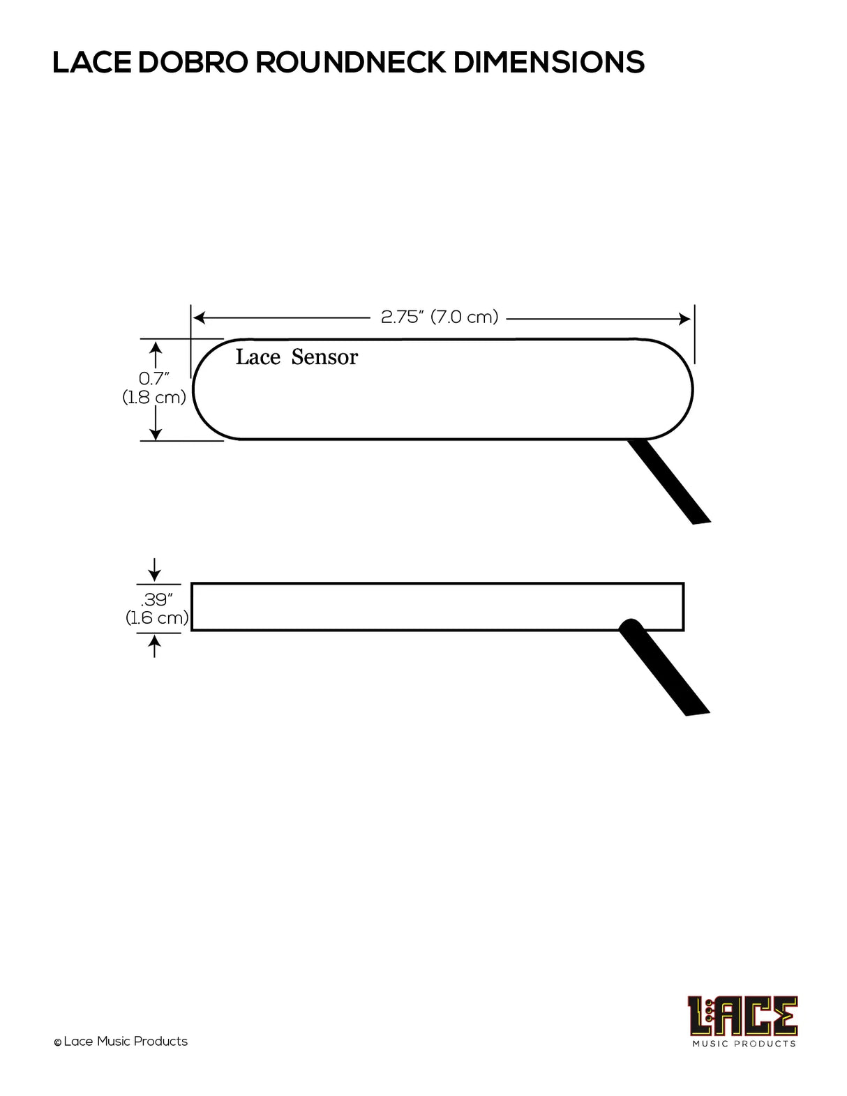 Lace Music Products Resonator Dobro Pickup