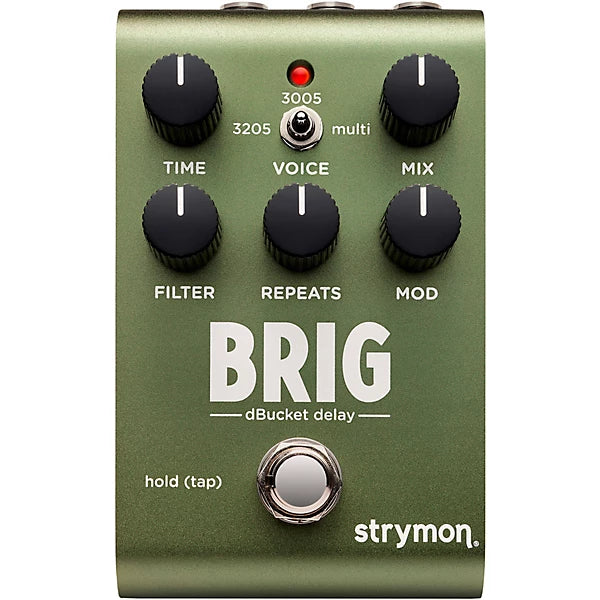 Strymon Brig Multi-Voiced dBucket Delay Effects Pedal Green