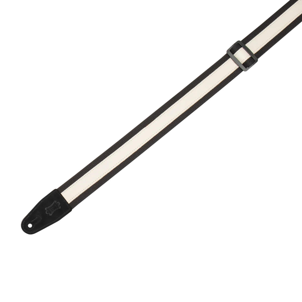 Levy 2-inch Cotton Combo Guitar Strap - Black Creme