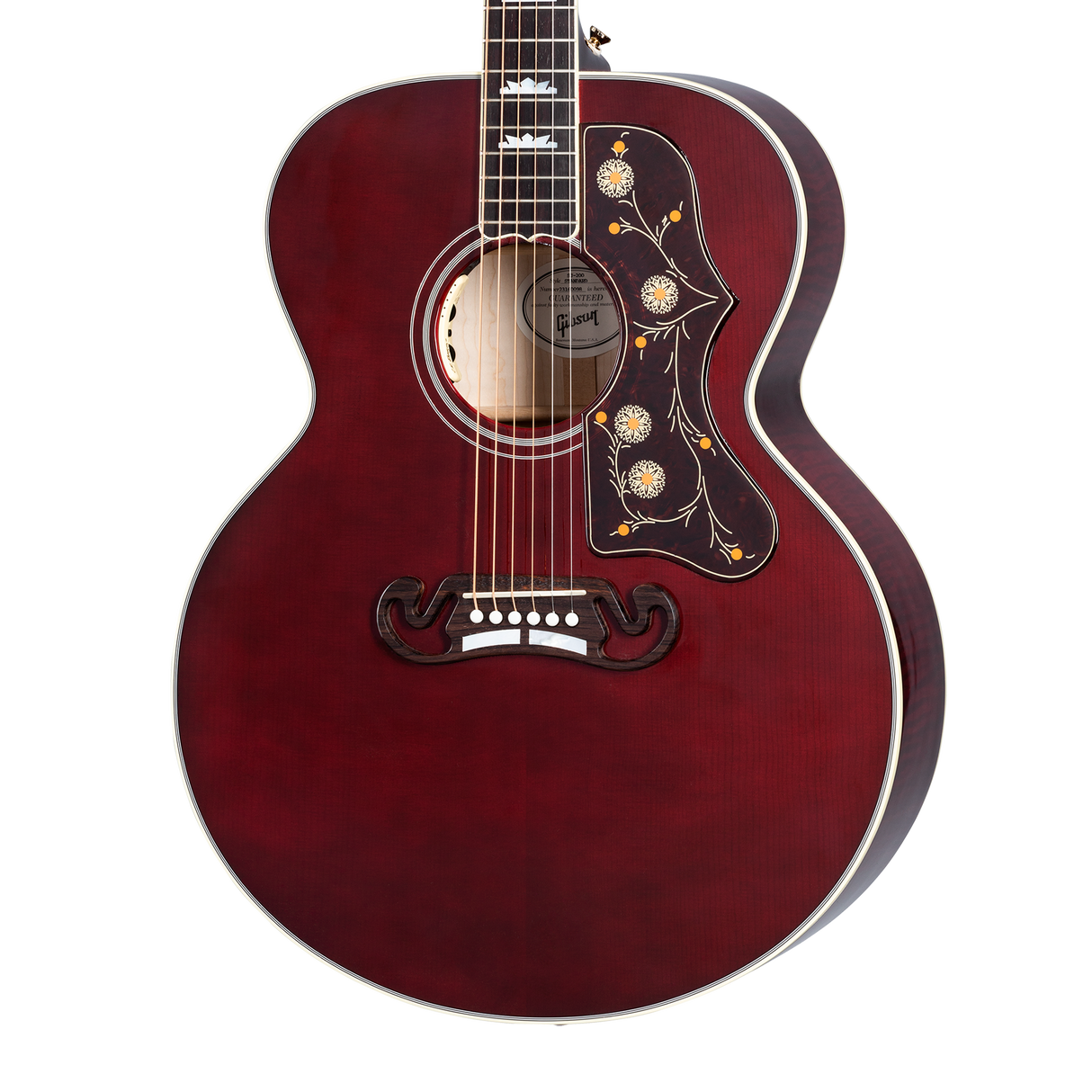 Gibson Acoustic SJ-200 Standard Maple Acoustic Guitar - Wine Red